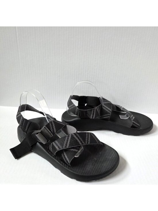 Chaco Shoes Mens 12 Mega Z Classic Black Stripe Adjustable Hiking Sandals
